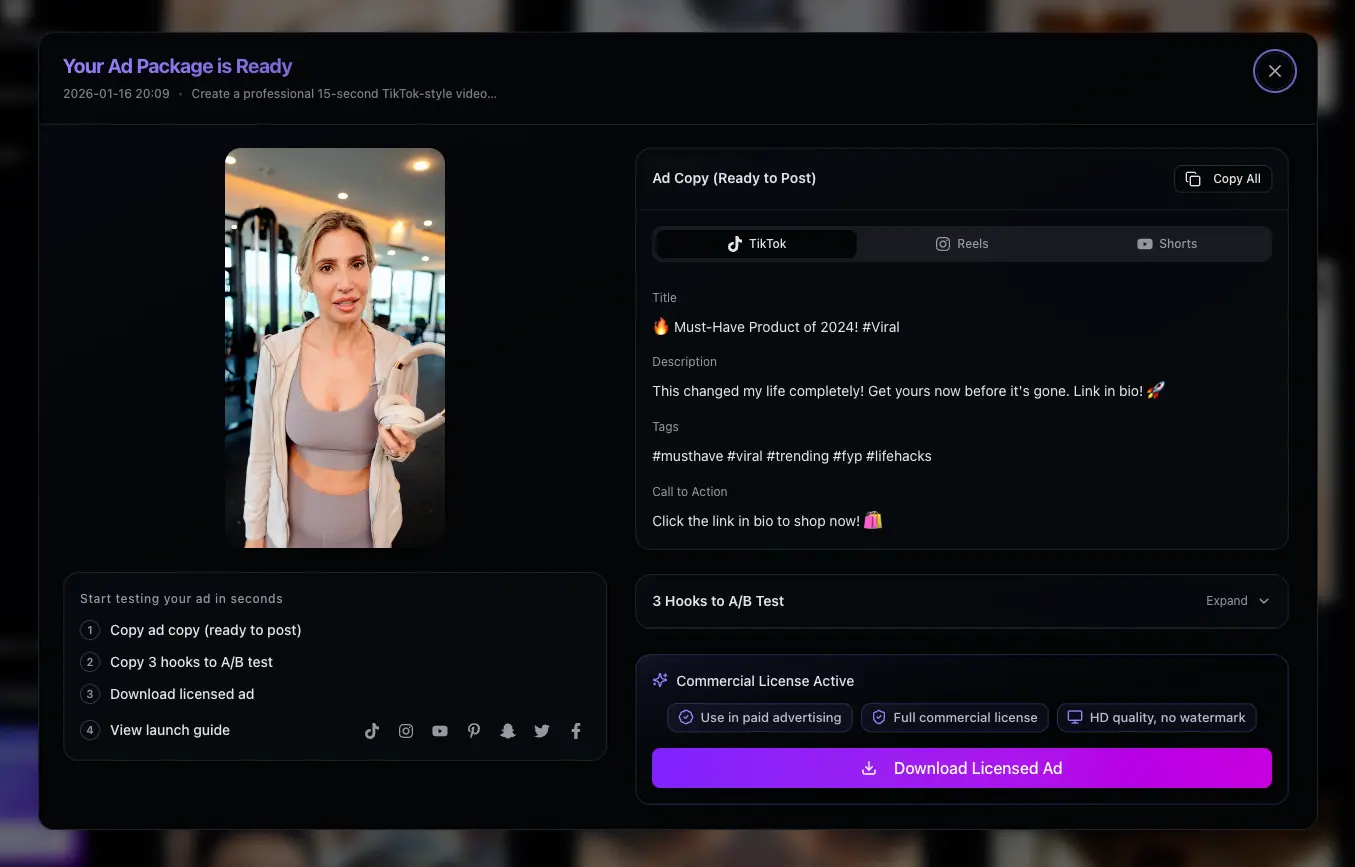 Screenshot 1 of Ads AI Creator