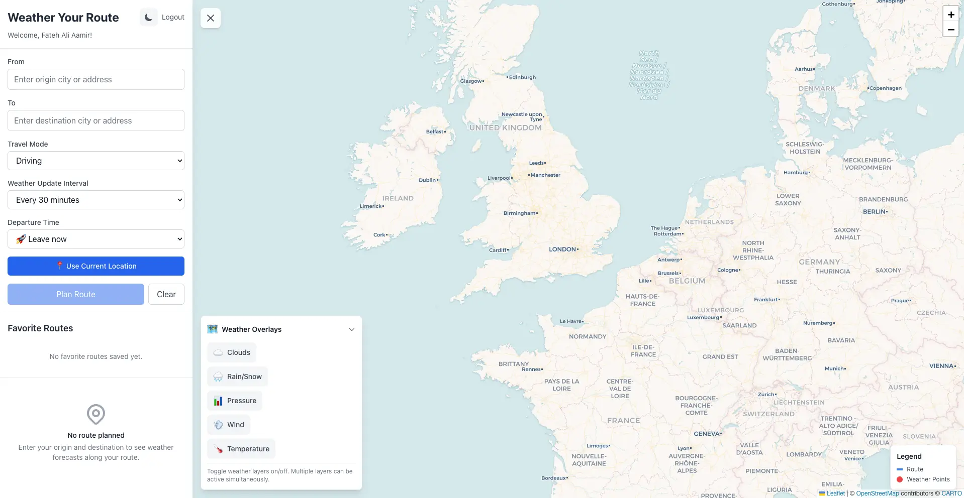 Screenshot 2 of Weather Your Route