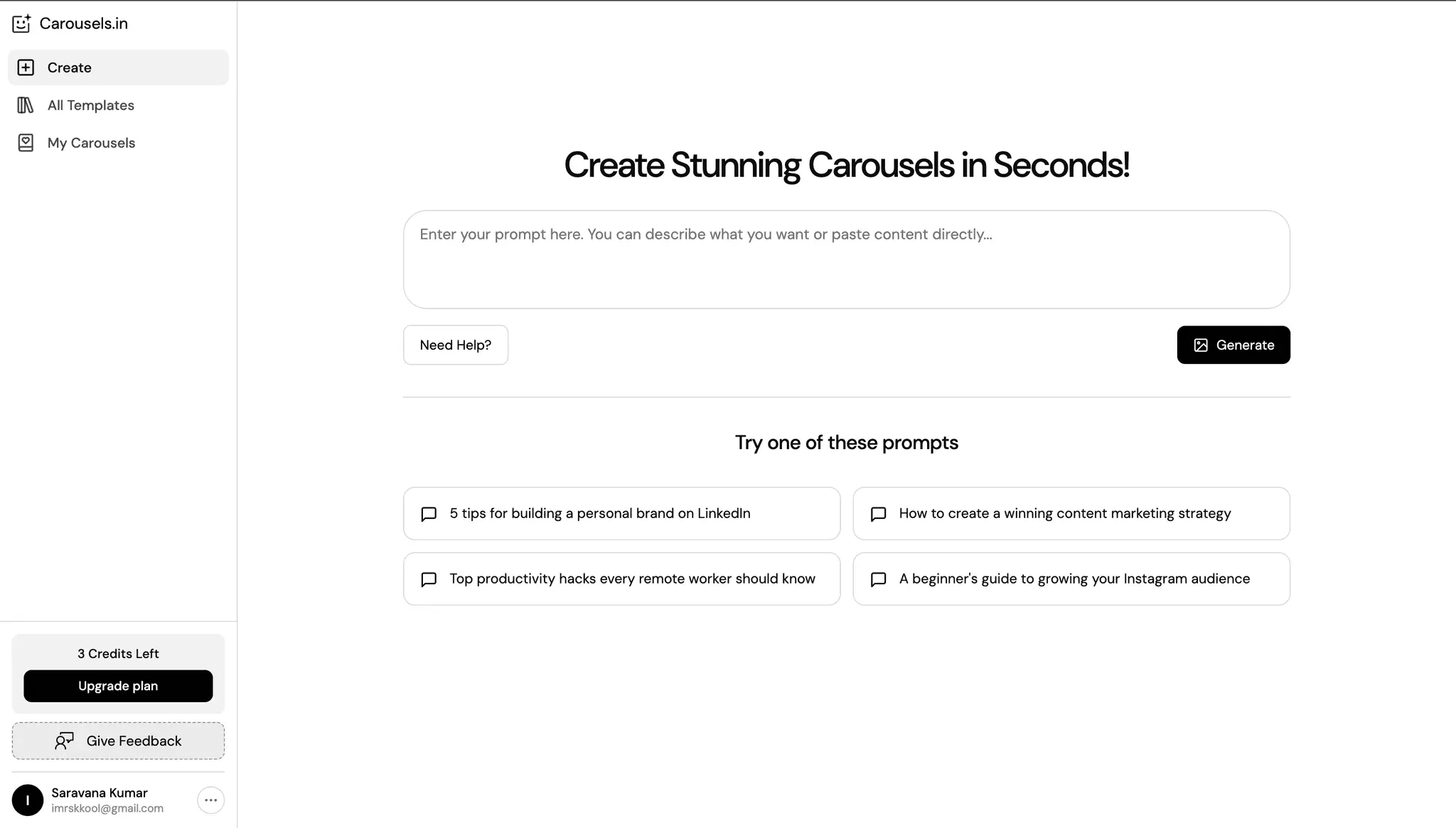Screenshot 2 of Carousels.in