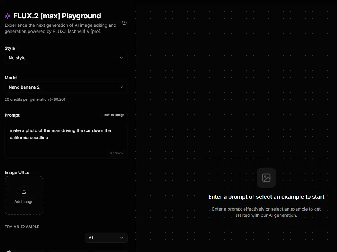 Screenshot 1 of FLUX.2 [max] Image Generator