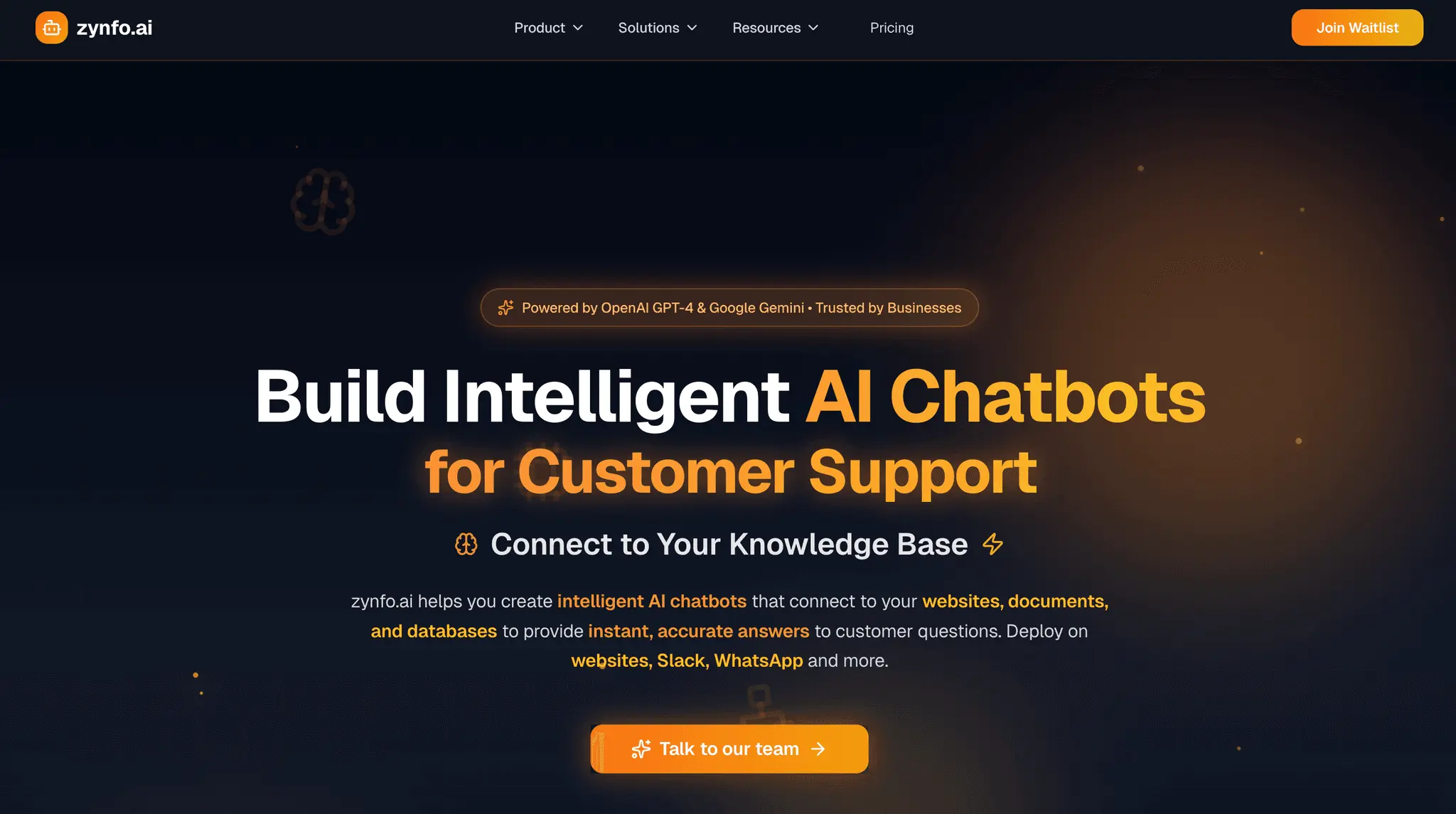 Screenshot 8 of ZynfoAI - Build AI Chatbots for Customer