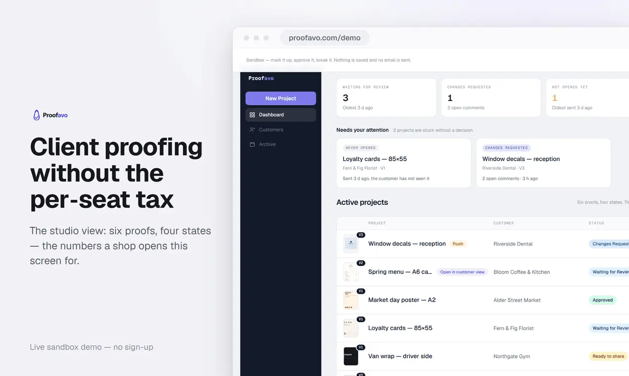 Screenshot 1 of Proofavo