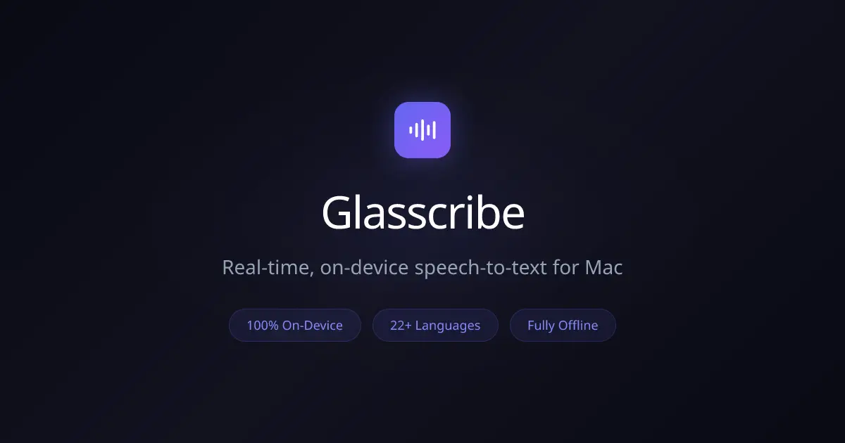 Screenshot 1 of Glasscribe