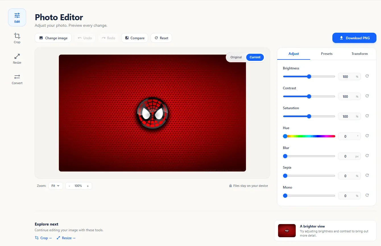 Screenshot 3 of Browser Image Tools