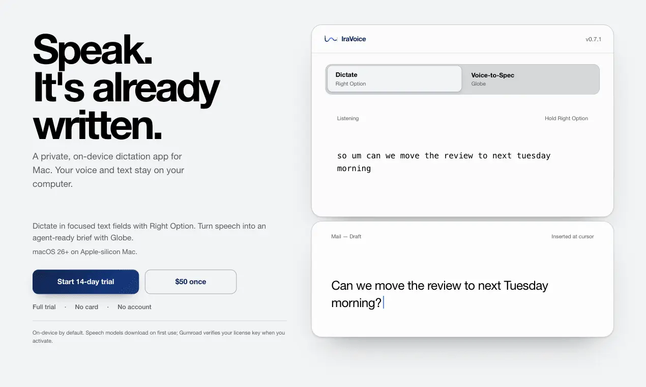 Screenshot 3 of IraVoice