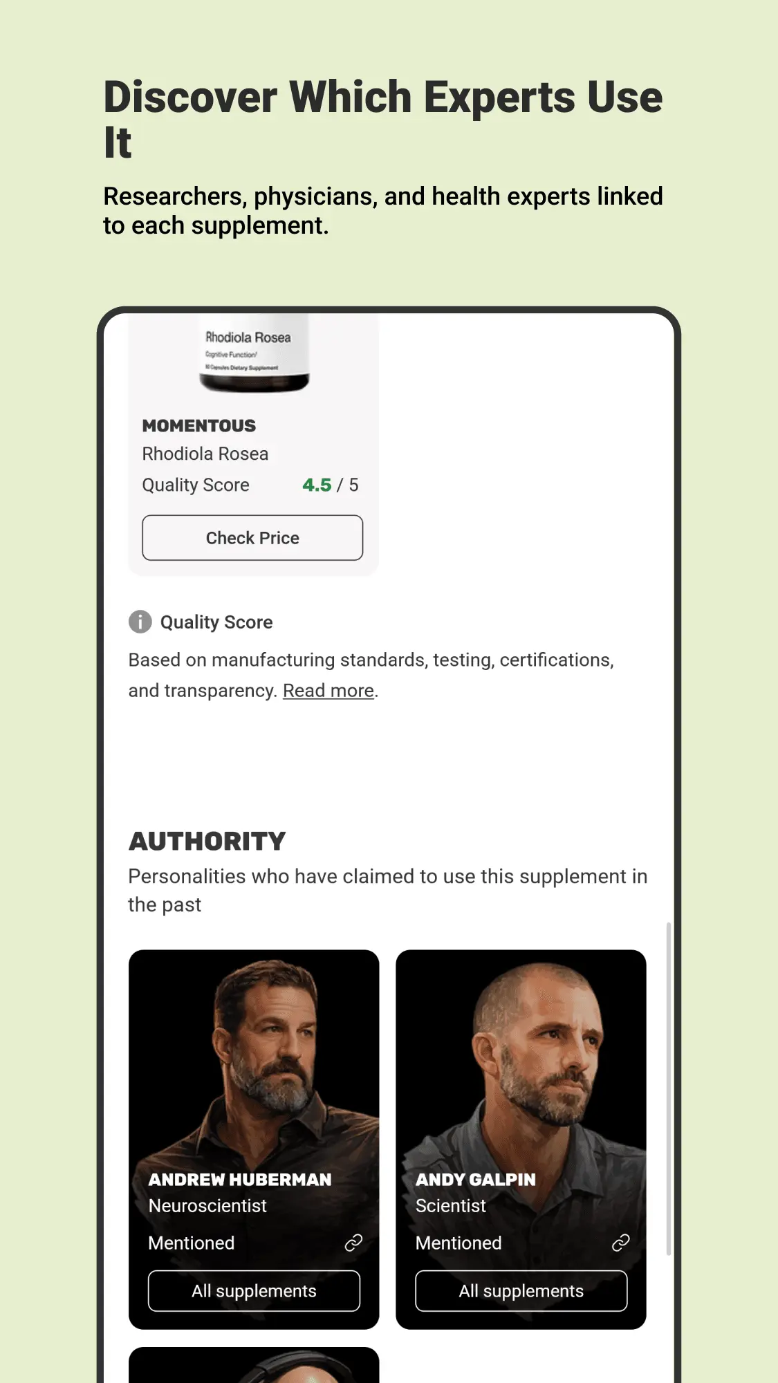 Screenshot 1 of Supplement Finder
