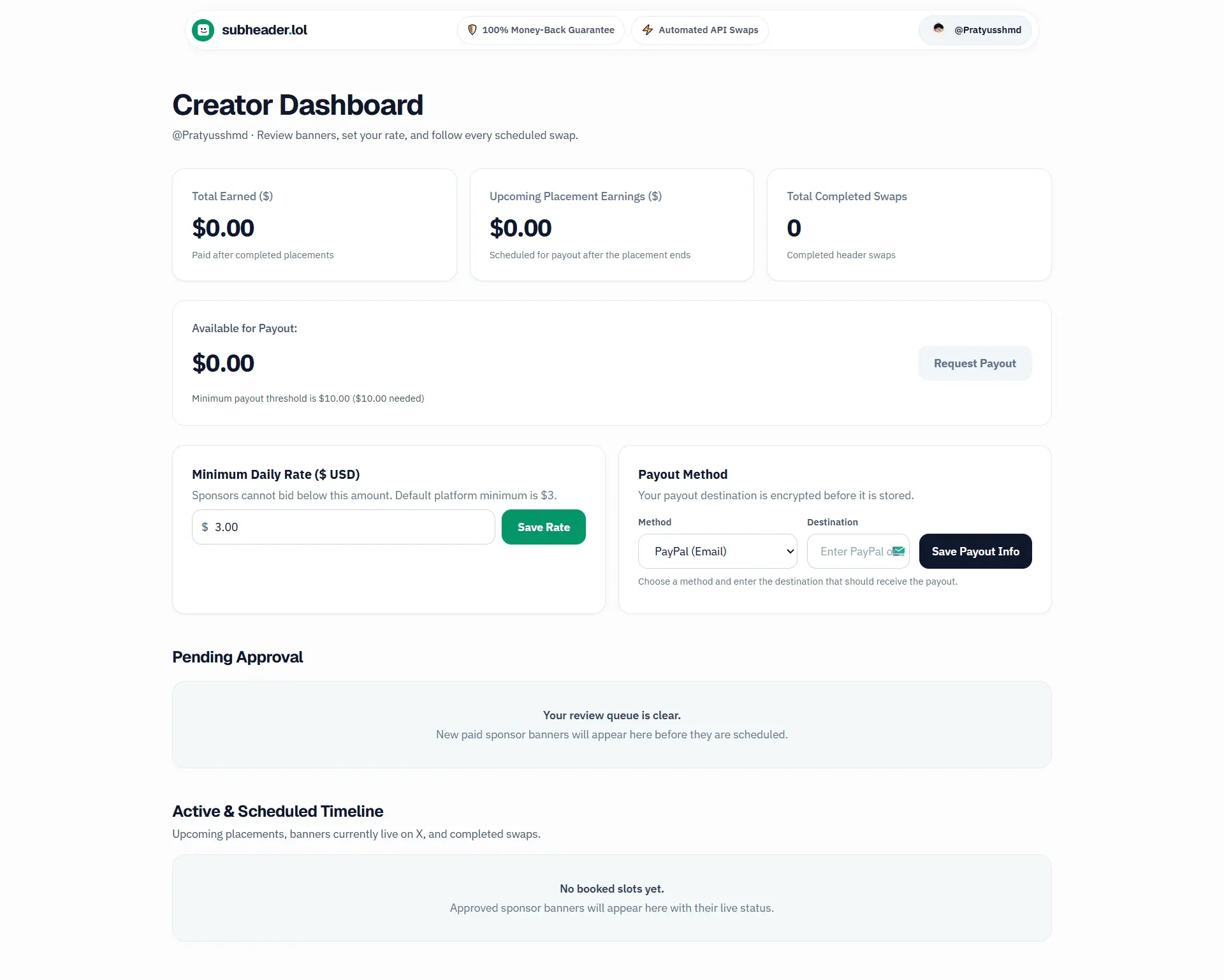Screenshot 3 of SubHeader