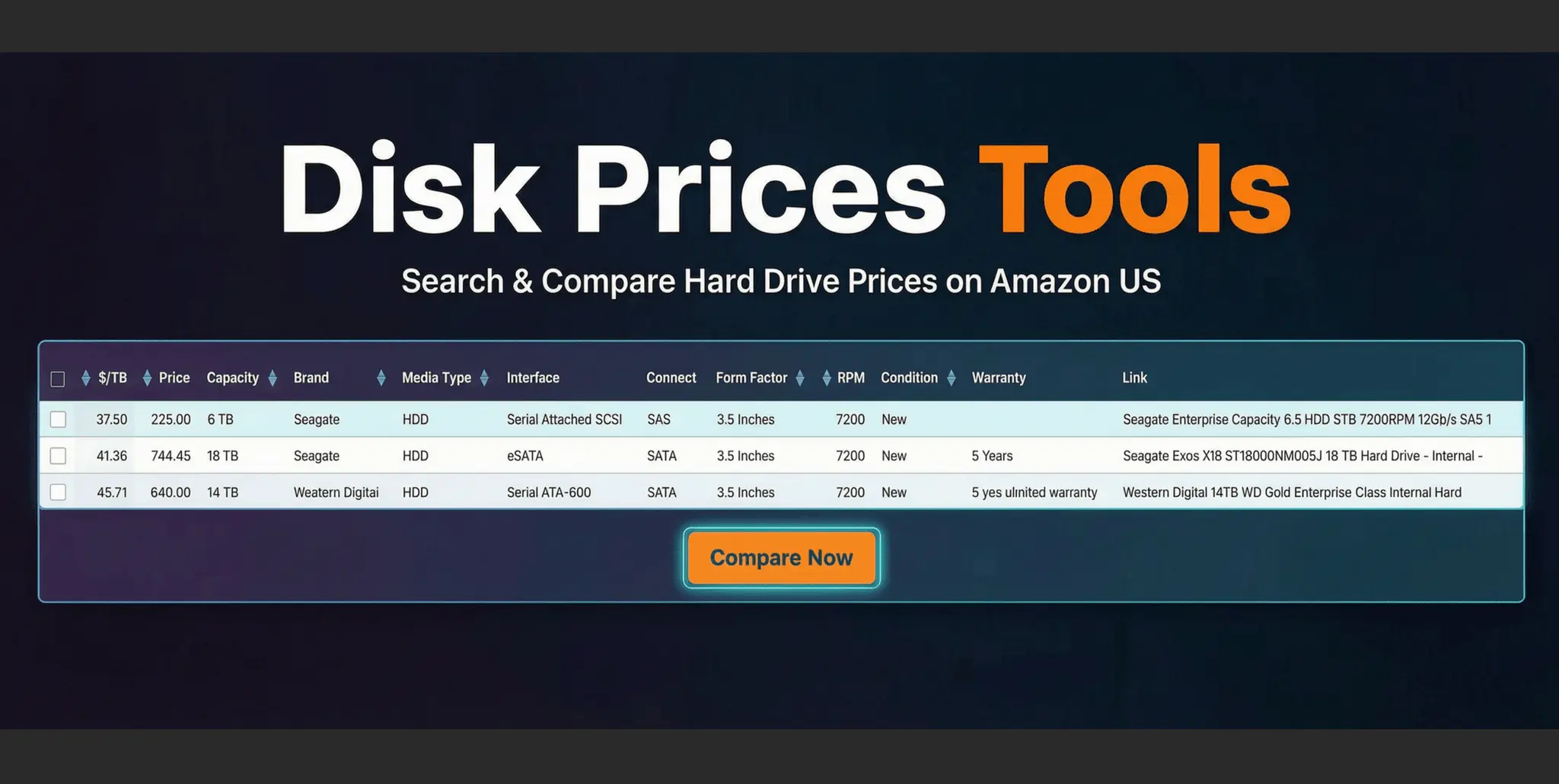 Screenshot 2 of Disk Prices Tools