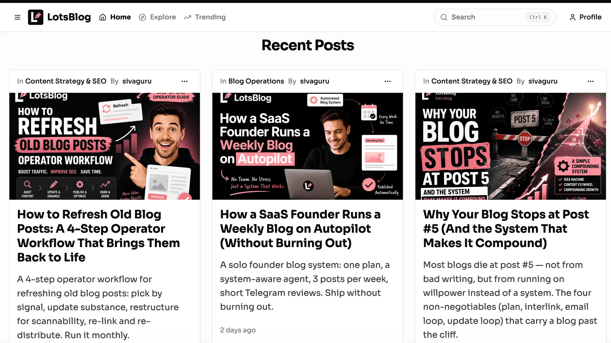 Screenshot 4 of LotsBlog