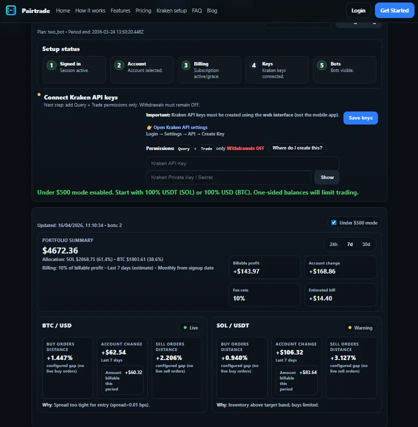 Screenshot 1 of Pairtrade