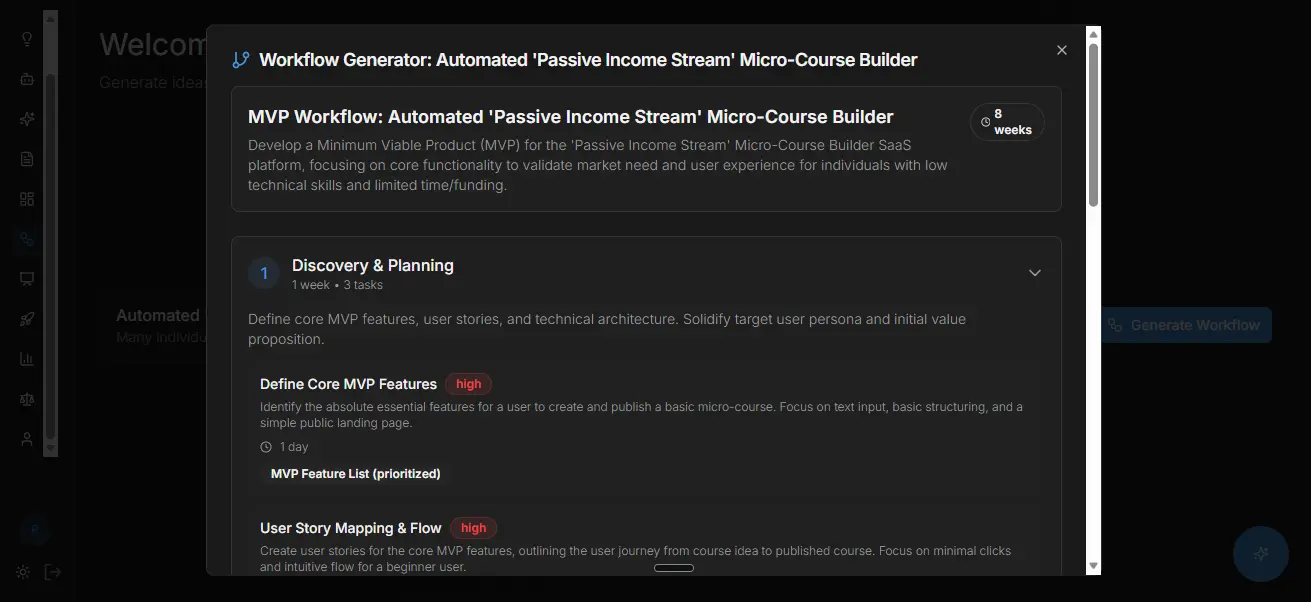 Screenshot 1 of Simpl Labs - Generate Startup Ideas