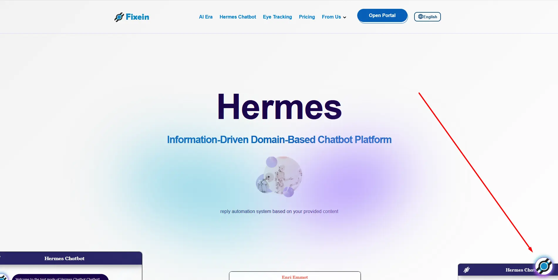 Screenshot 6 of Fixein Hermes Chatbot