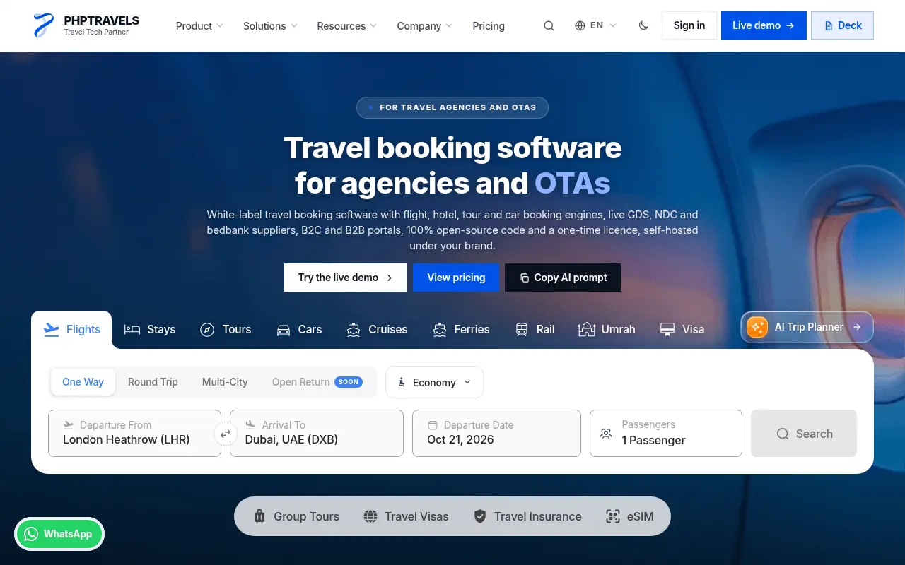 Screenshot 2 of PHPTRAVELS
