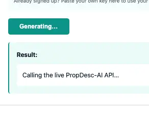 Screenshot 2 of PropDesc-AI AI real estate listings