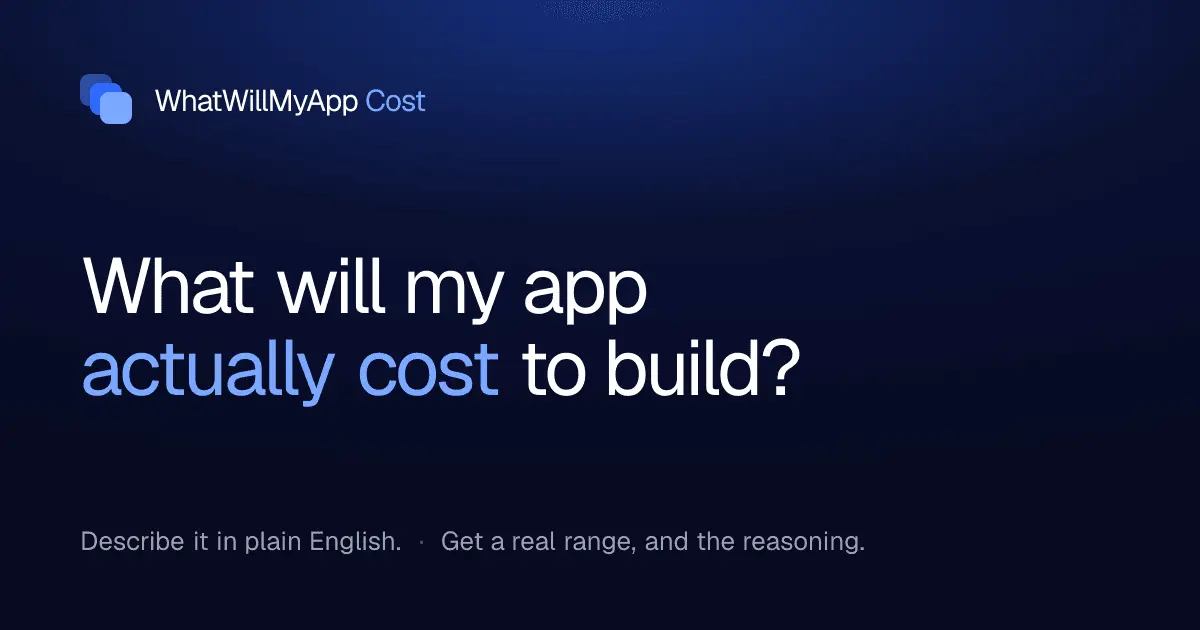 Screenshot 1 of WhatWillMyAppCost