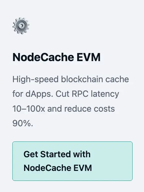 Screenshot 1 of NodeCache EVM