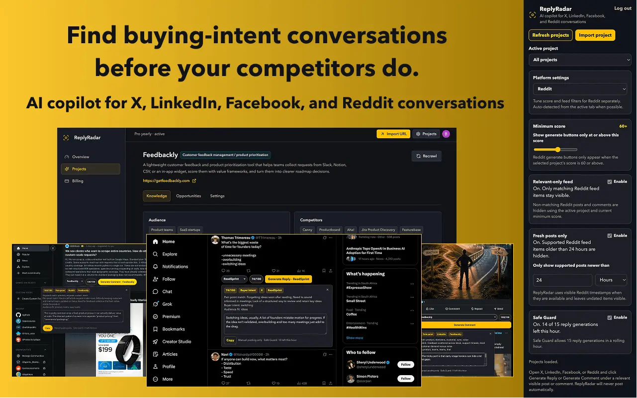 Screenshot 1 of ReplyRadar