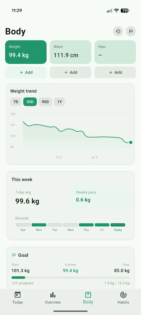 Screenshot 4 of Calorie Diary