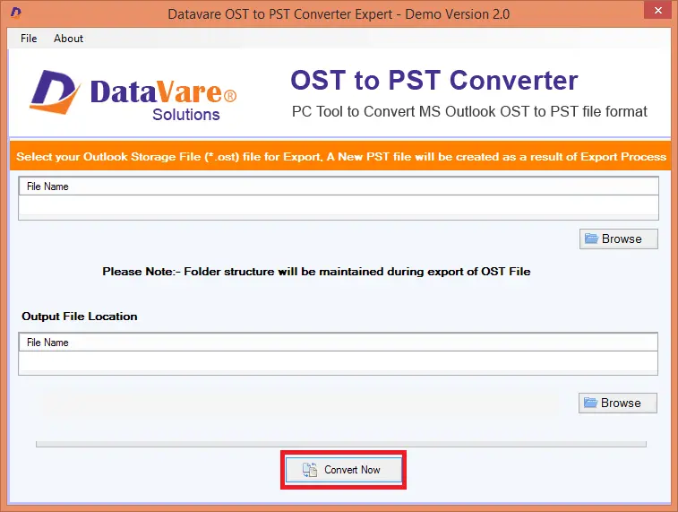 Screenshot 2 of DataVare OST to PST Converter