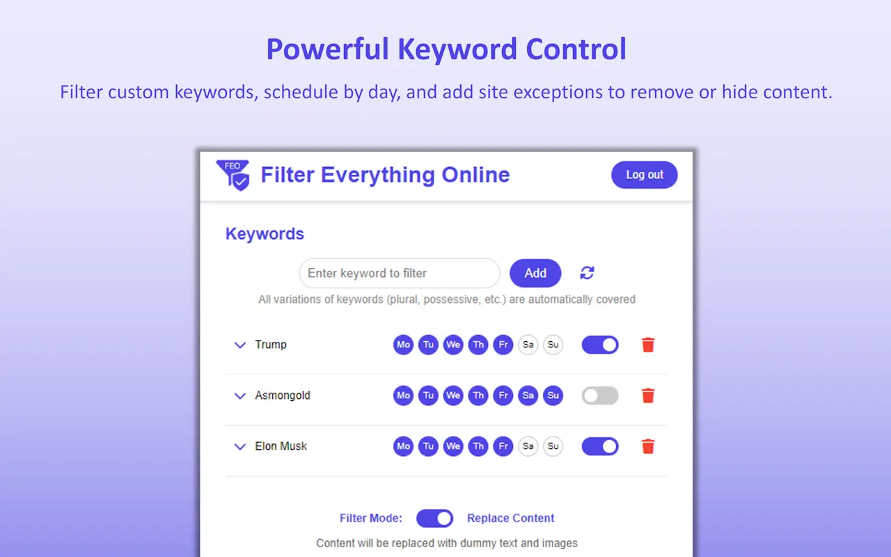 Screenshot 4 of Filter Everything Online - Extension