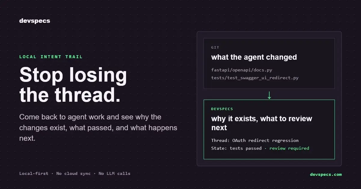 Screenshot 1 of DevSpecs