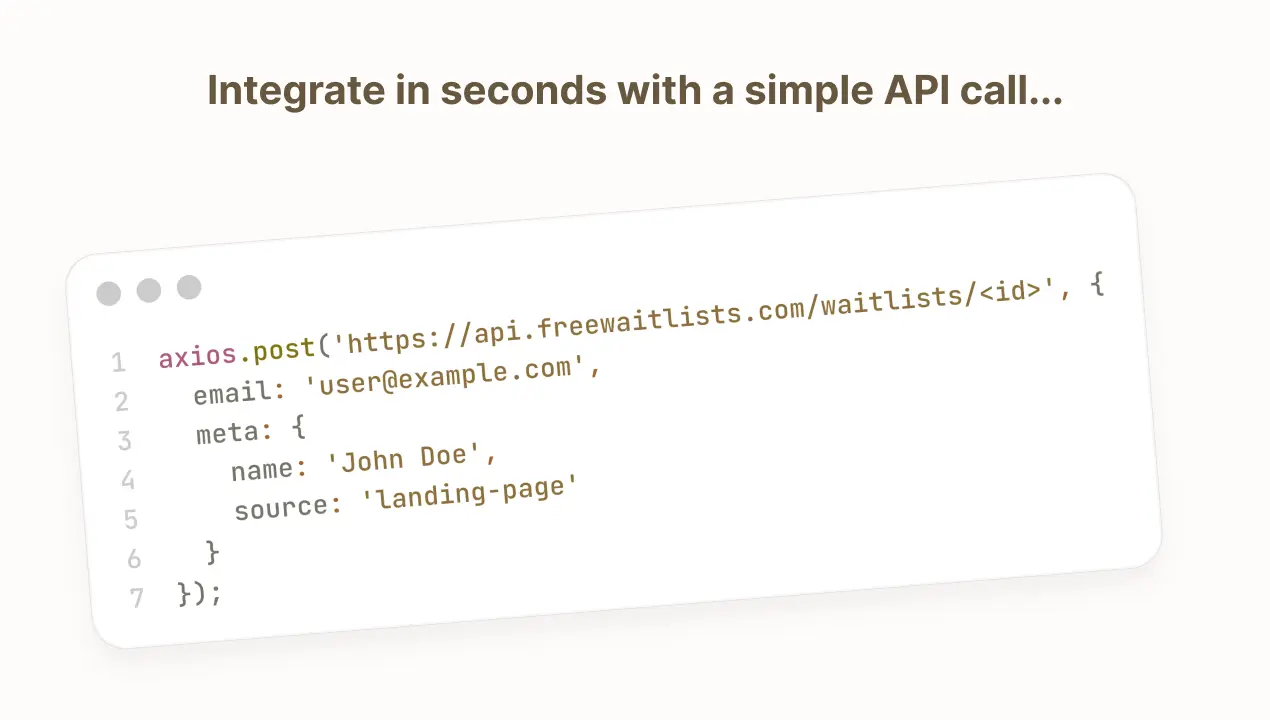 Screenshot 4 of FreeWaitlists