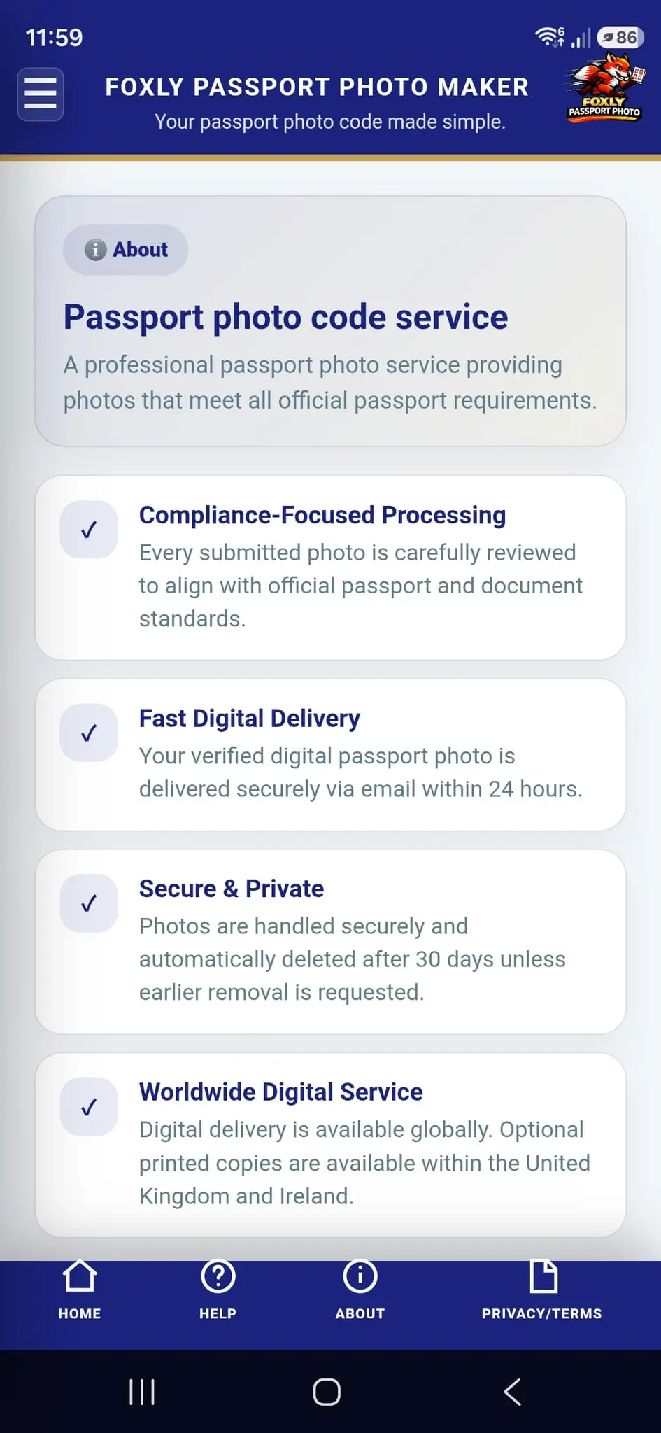 Screenshot 3 of Foxly Passport Photo Maker