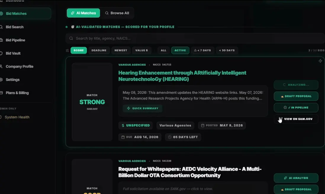 Screenshot 4 of WinBidIQ
