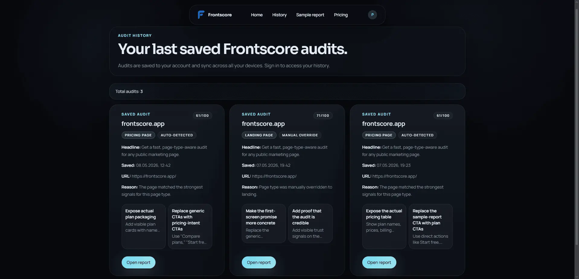 Screenshot 3 of Frontscore