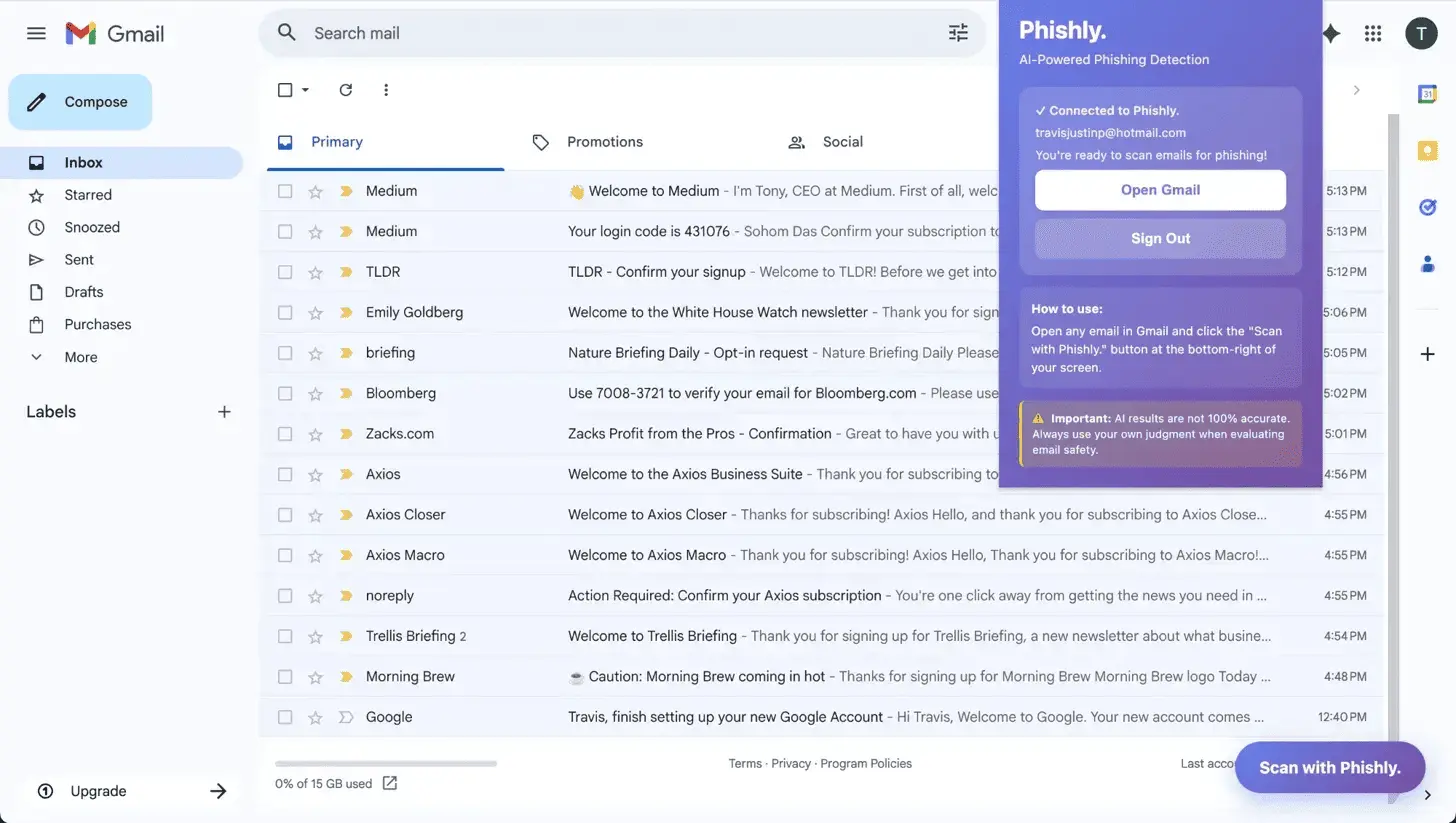 Screenshot 3 of Phishly