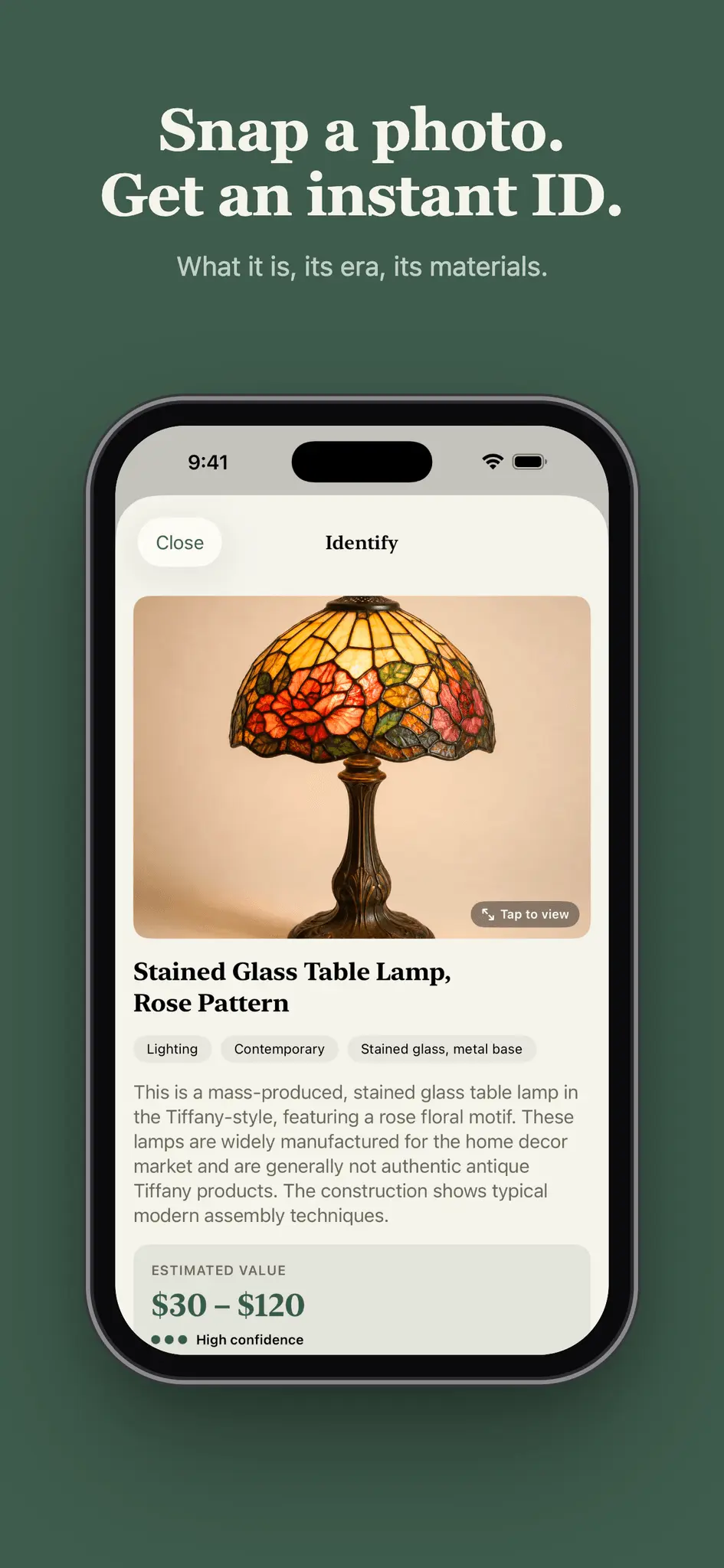 Screenshot 1 of Kist: Antique Identifier
