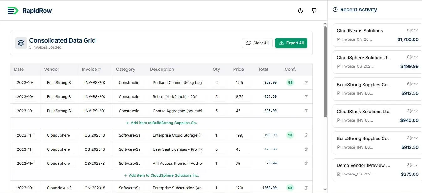 Screenshot 2 of RapidRow