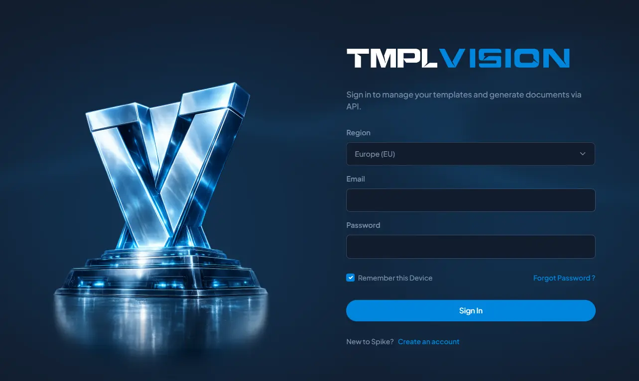 Screenshot 1 of TmplVision