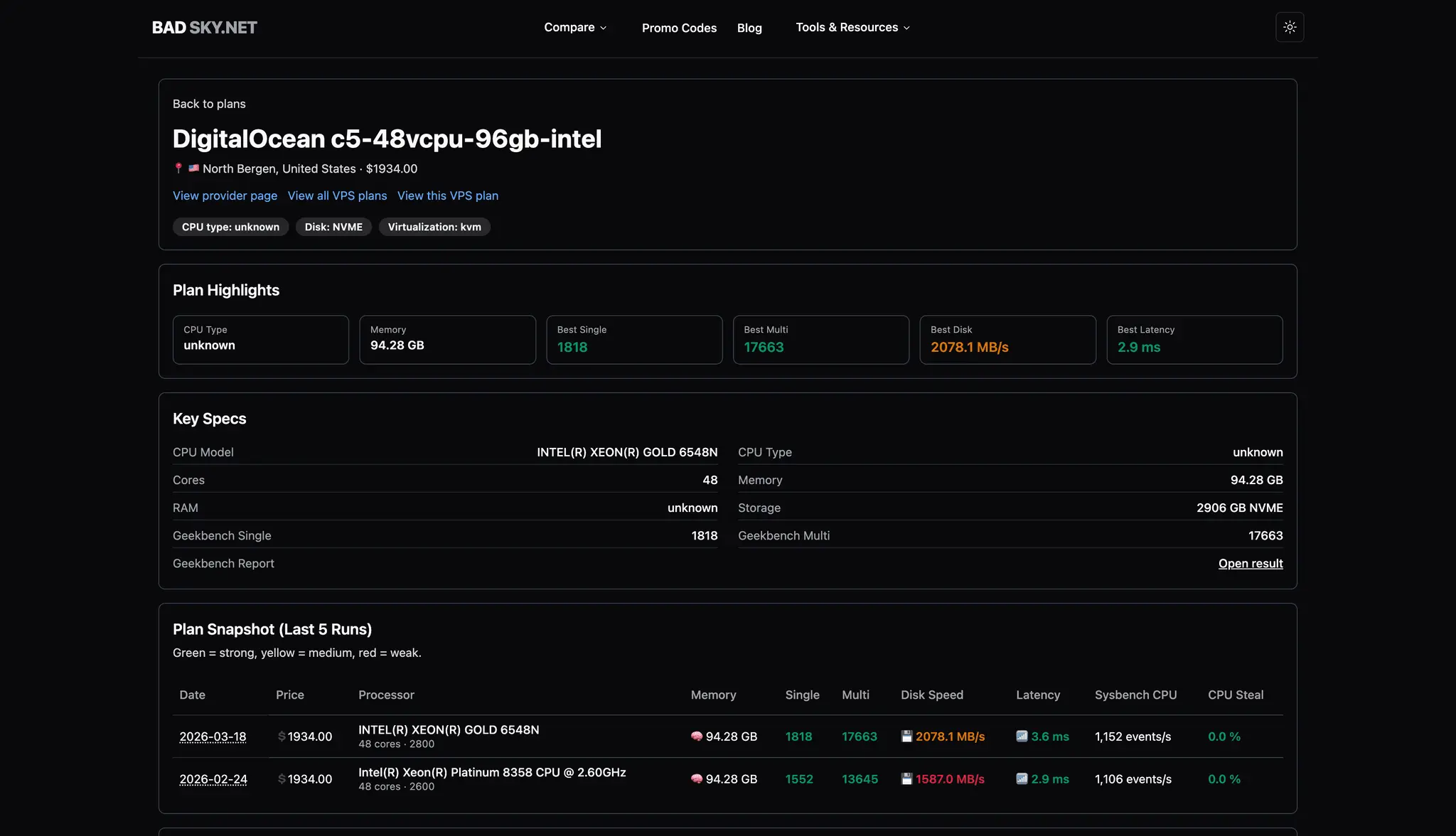 Screenshot 6 of VPS Hosting Comparison