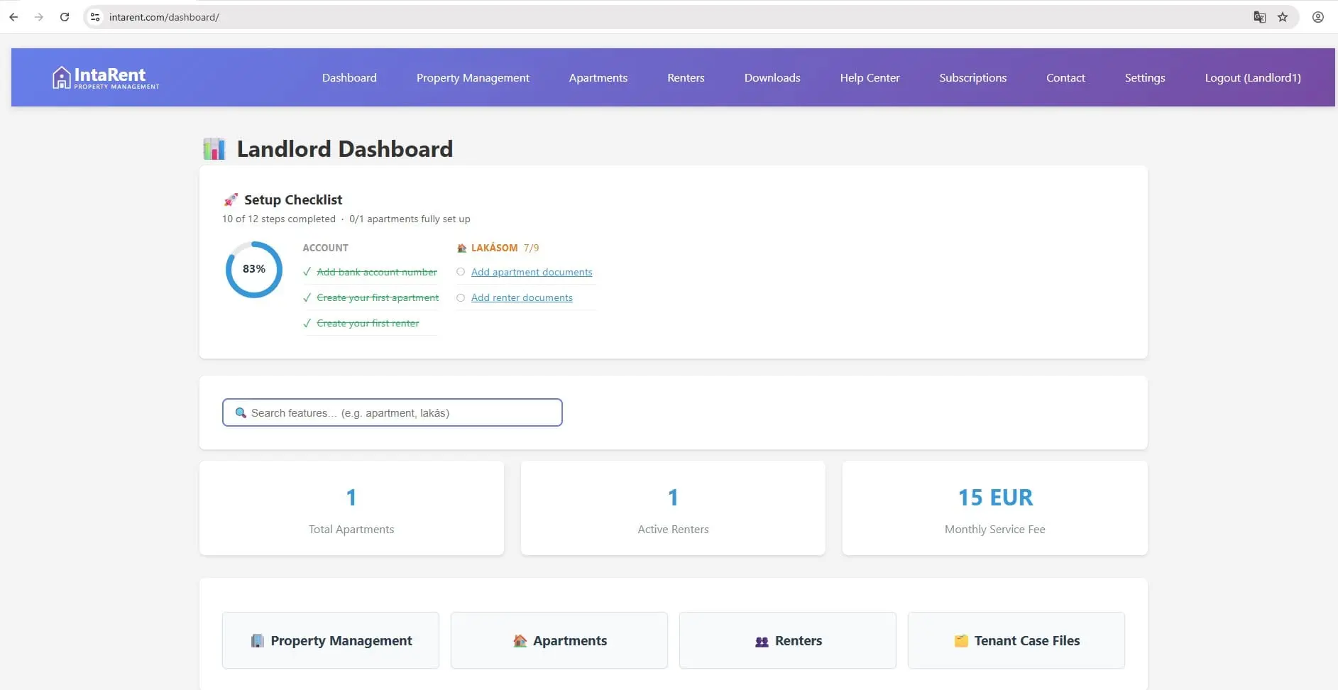 Screenshot 1 of IntaRent