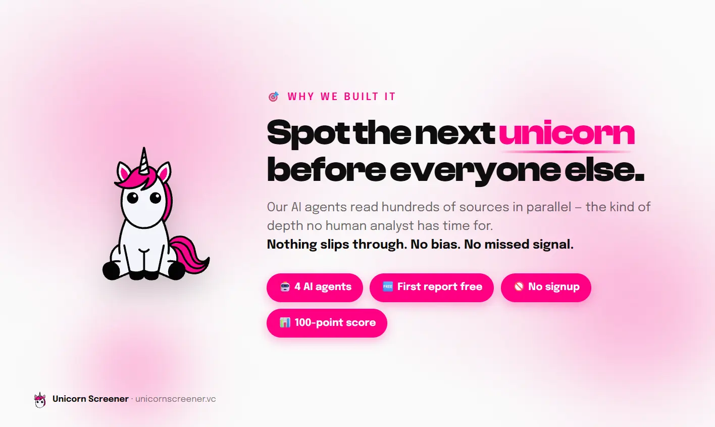 Screenshot 1 of Unicorn Screener