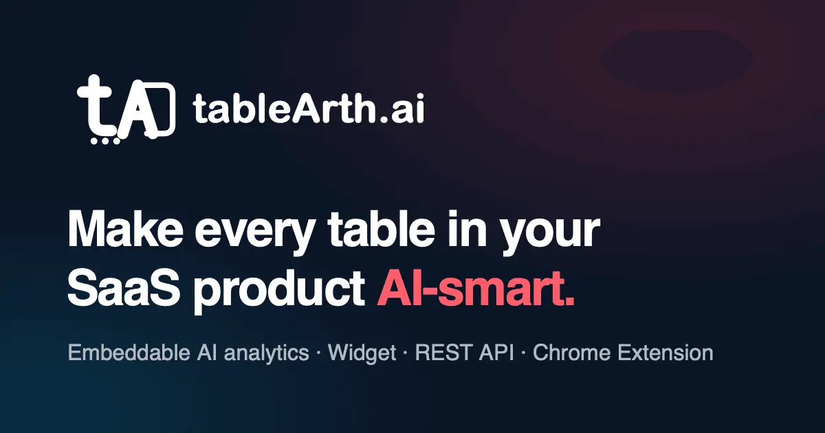Screenshot 1 of tableArth.ai
