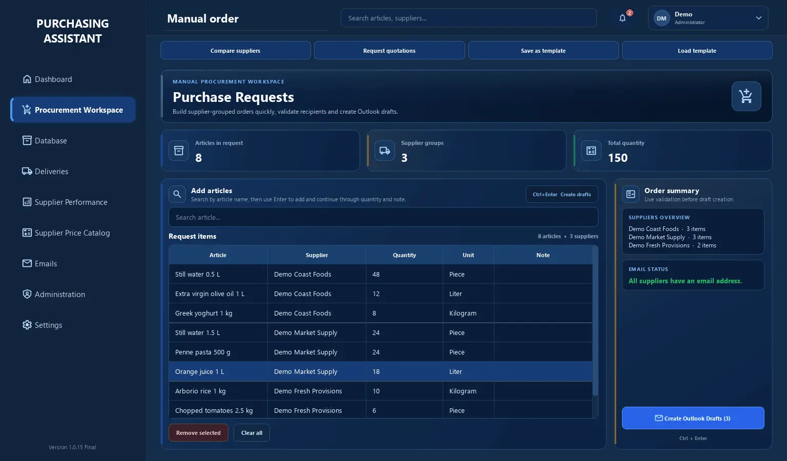 Screenshot 3 of Purchasing Assistant