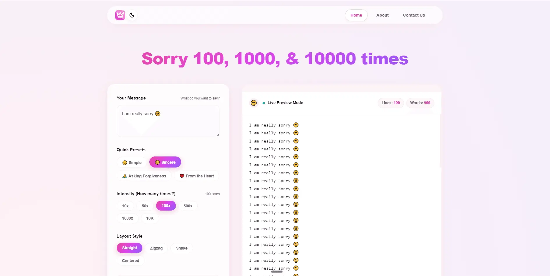 Screenshot 2 of Sorry Text Repeater