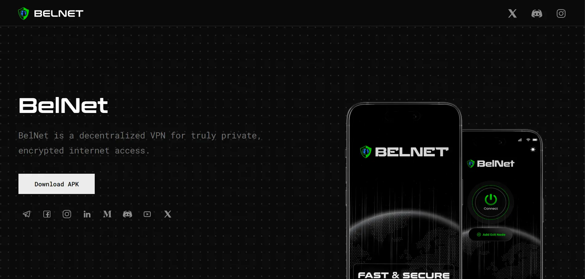 Screenshot 1 of BelNet Decentralized VPN