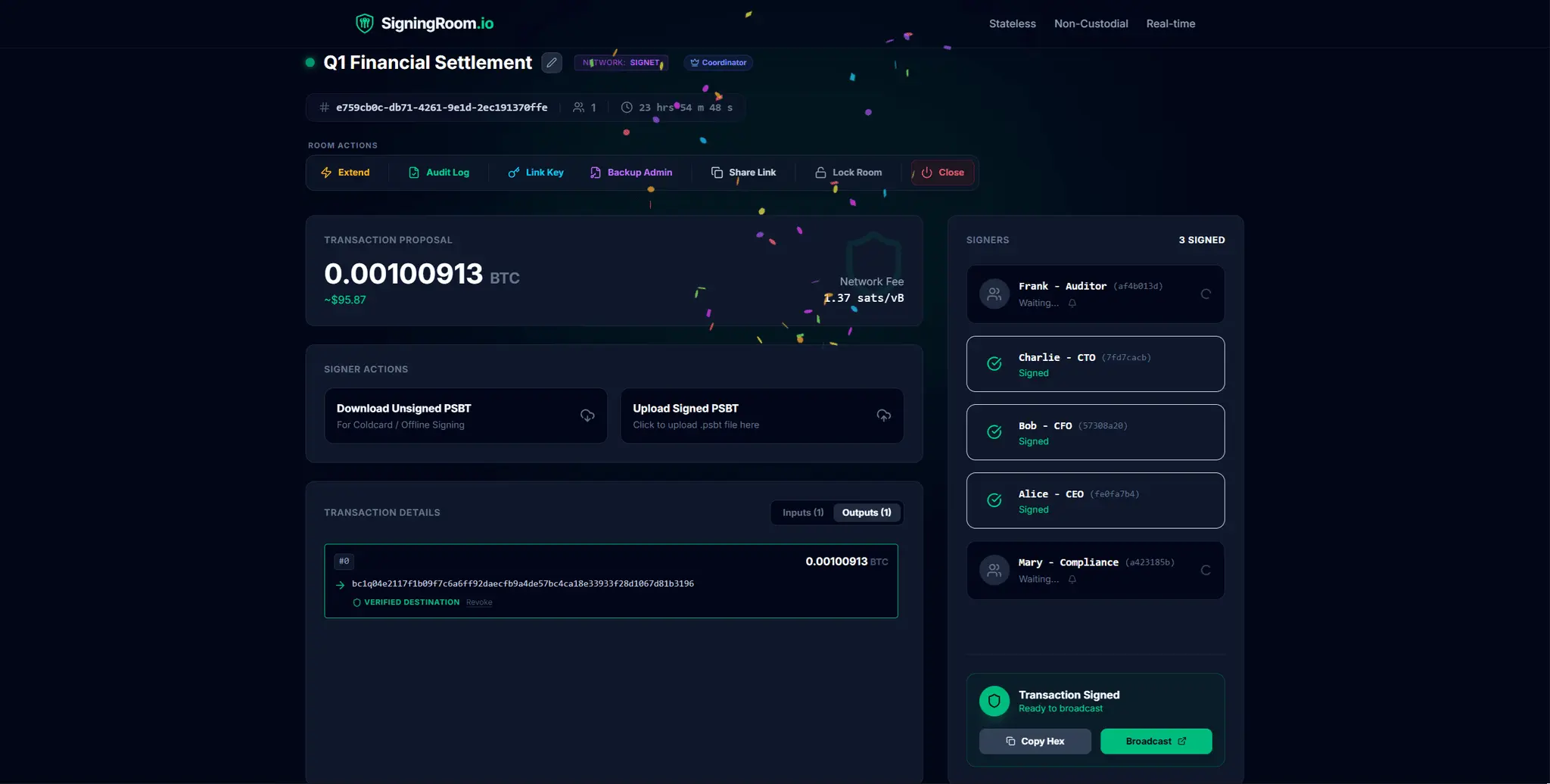 Screenshot 2 of SigningRoom.io