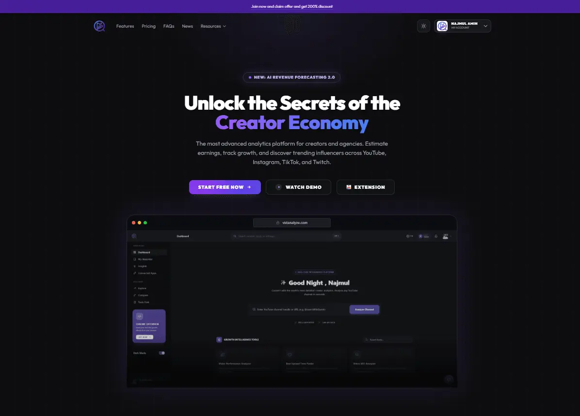 Screenshot 1 of Vidanalyze
