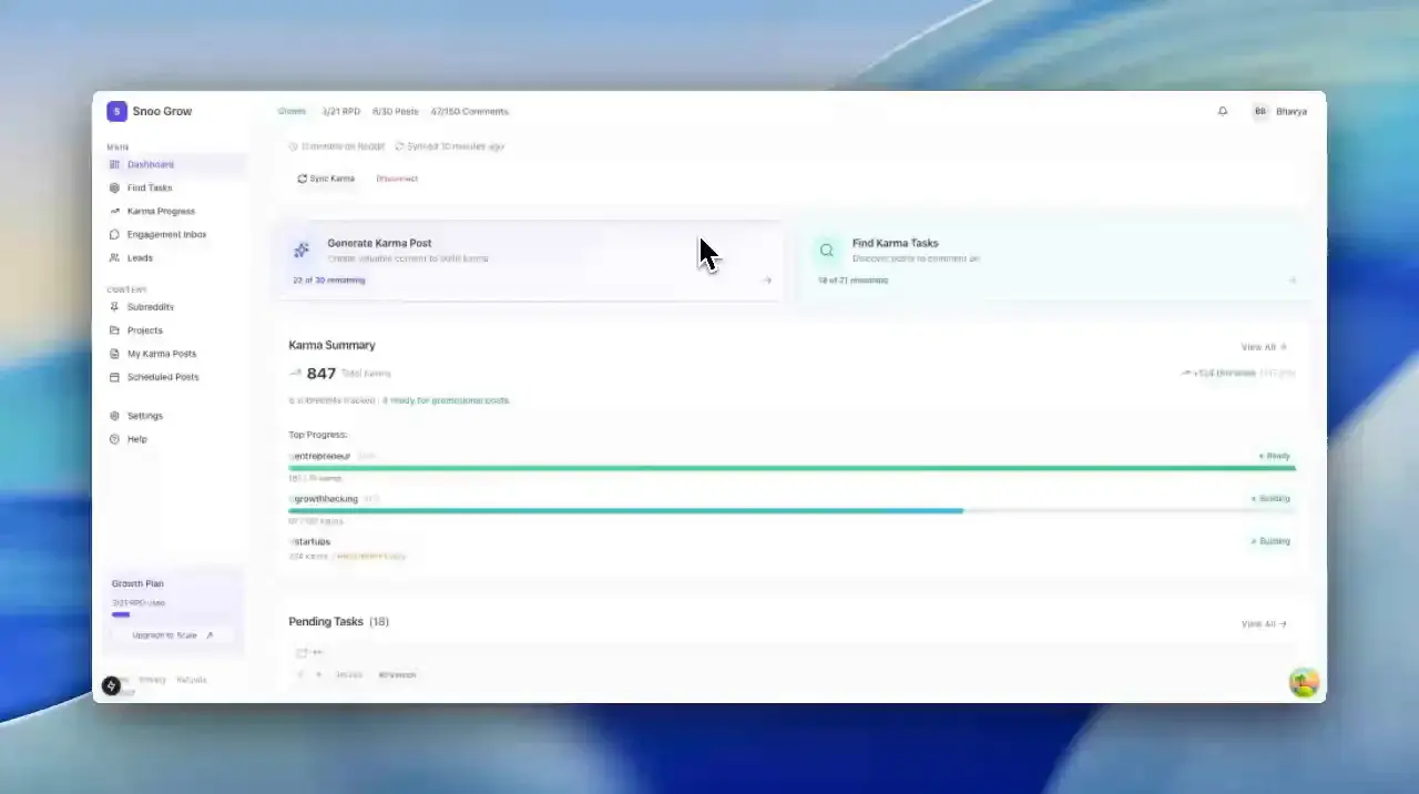 Screenshot 3 of SnooGrow