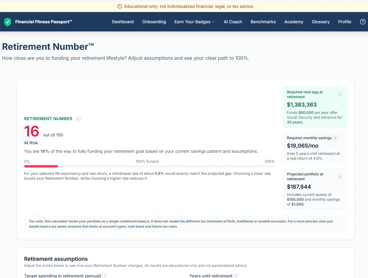 Screenshot 6 of Financial Fitness Passport