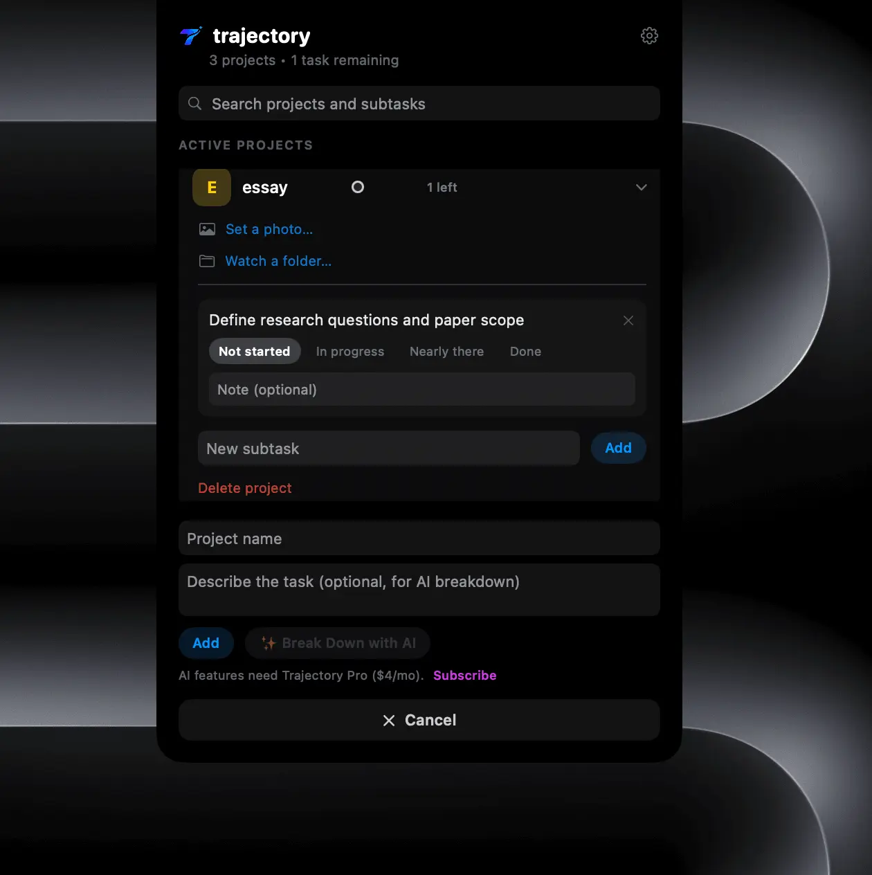 Screenshot 6 of trajectory Notch