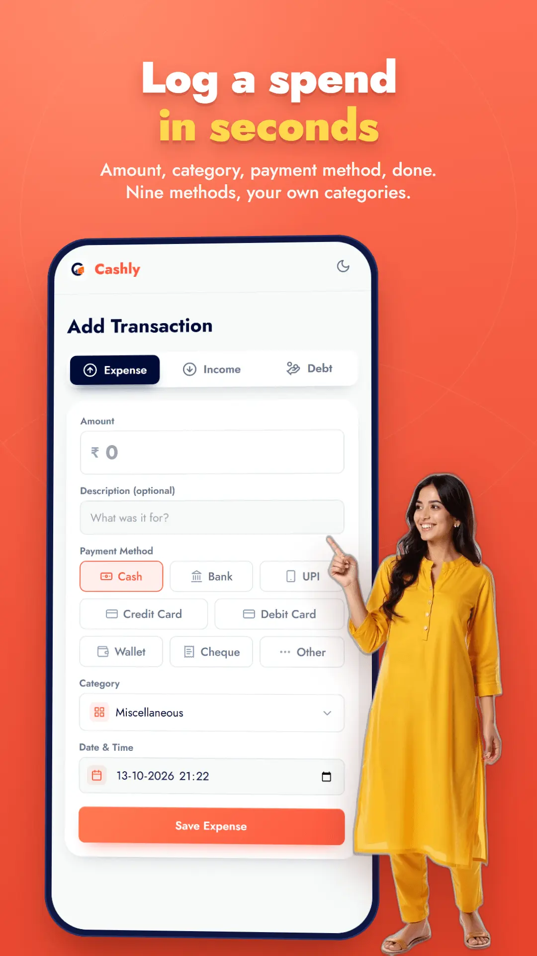 Screenshot 2 of Cashly: Expense, EMI & Debt