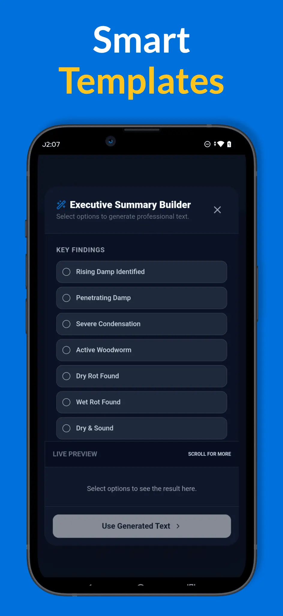 Screenshot 5 of DampSurvey Pro