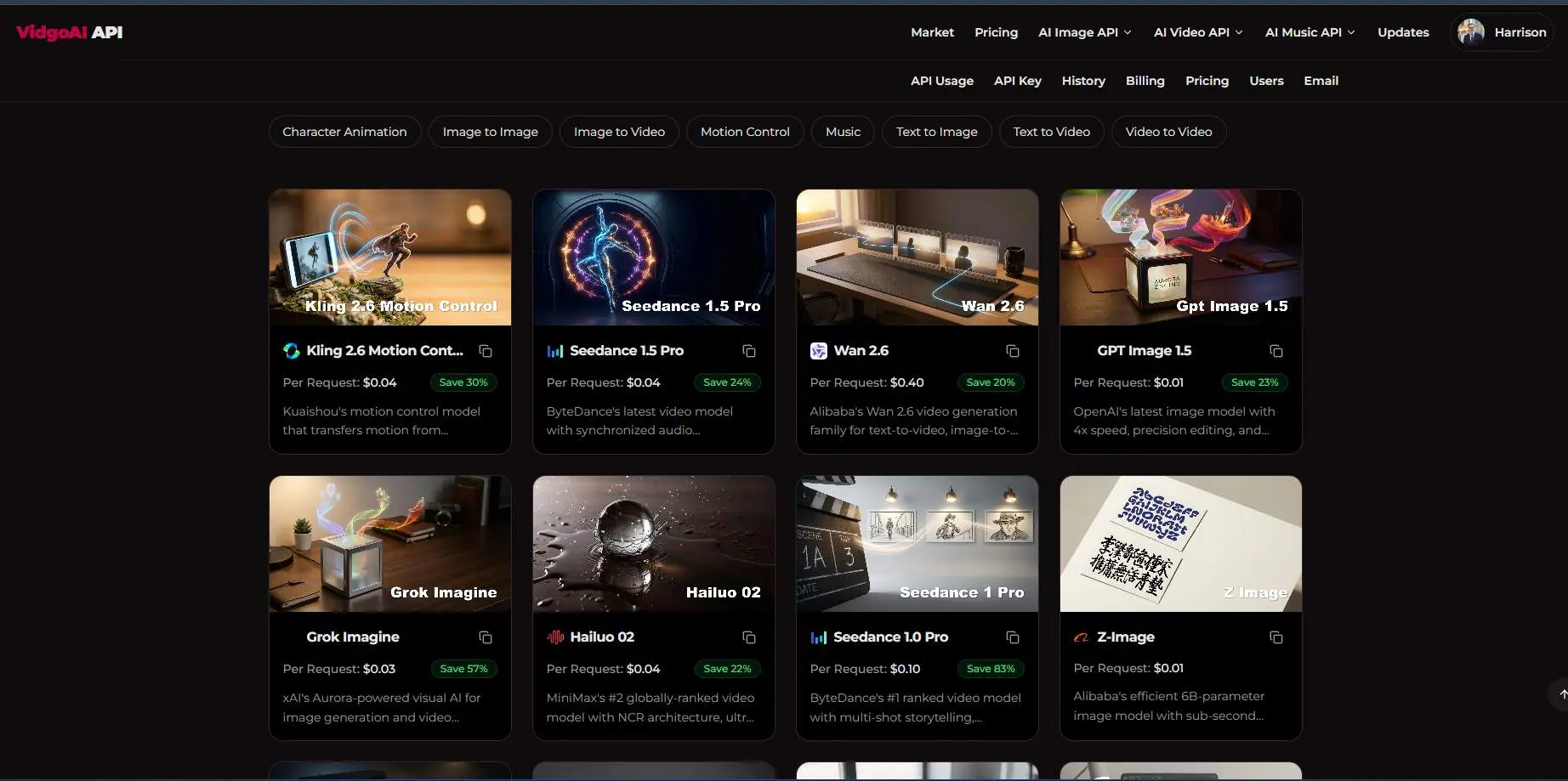Screenshot 1 of Vidgo API