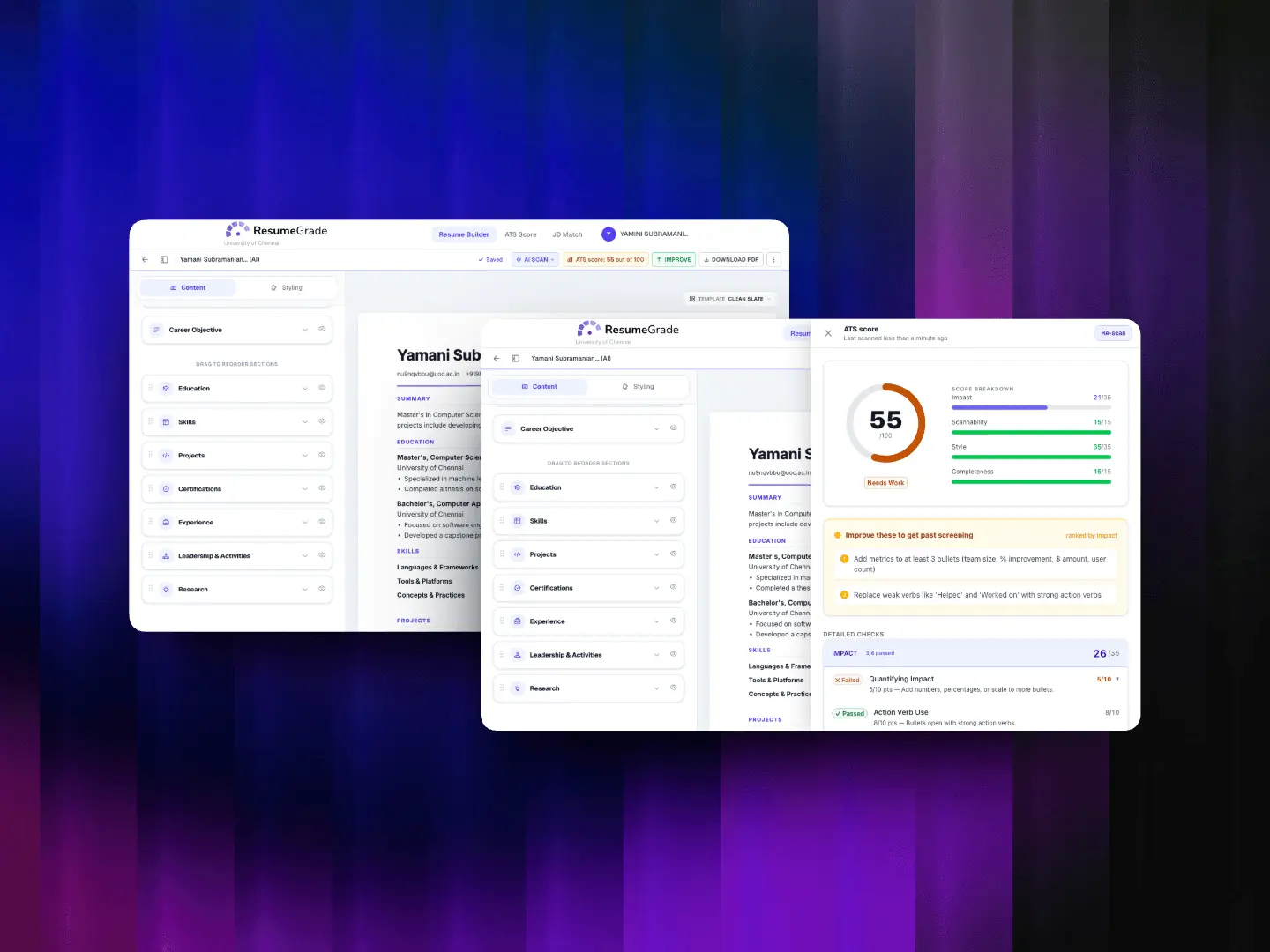 Screenshot 3 of ResumeGrade