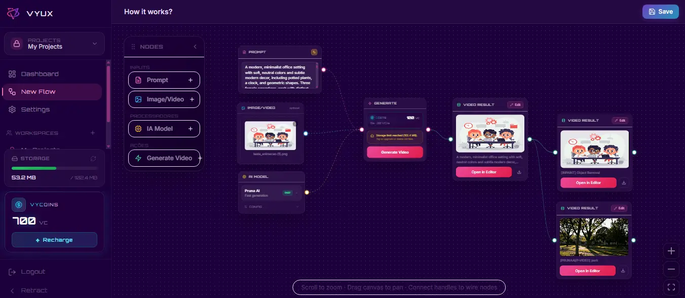 Screenshot 1 of VYUX AI